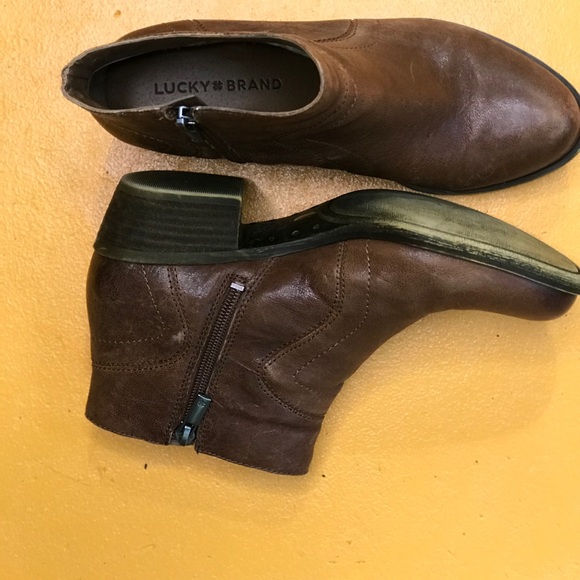 Lucky Brand Tan Booties - Picture 3 of 8